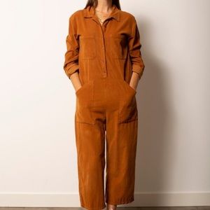 Rust colored Lacausa Charlie jumpsuit M